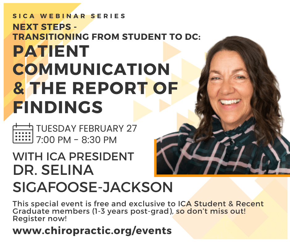 Next Steps: Transitioning from Student to DC with Dr. Selina Sigafoose-Jackson